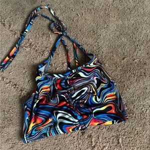 Colorful Swirl Halter Top